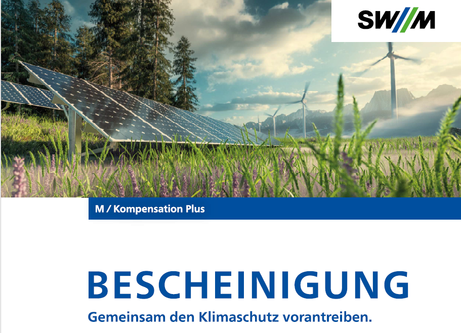 TraXall erhält die CO2 Bescheinigung der Stadtwerke München